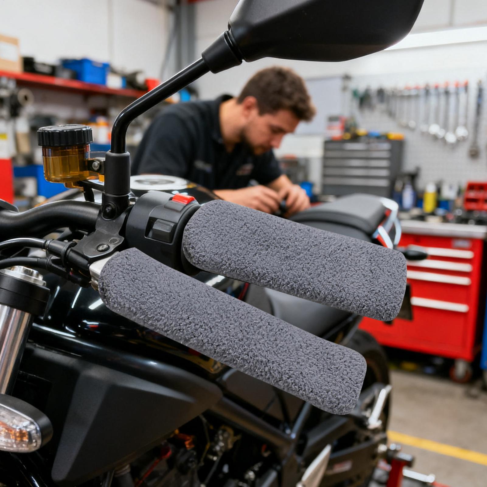 Cycling Commuting - Motorcycle Handlebar Covers Stretchable Cold Winter