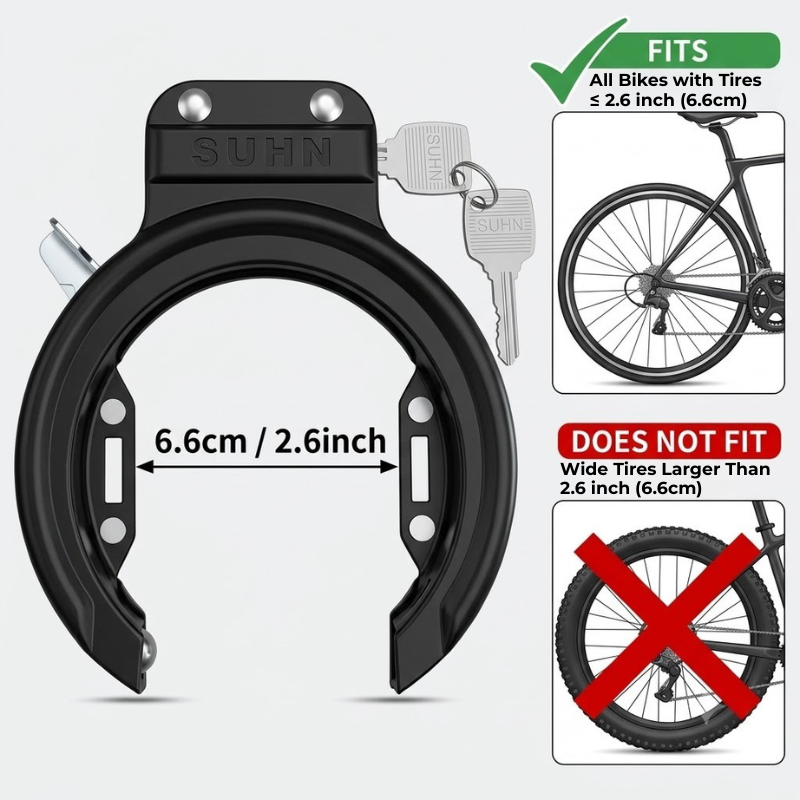 Outdoor Bicycle Horseshoe Lock - огляд і ціна U Lock Heavy Duty